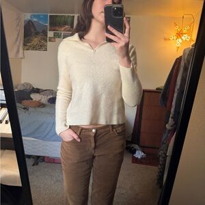 Cream 100% Cashmere Sweater